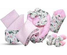 Kūdikių kokonų lizdelis „Minky“ rinkinys XXL „BabyMam“ 7 dalys