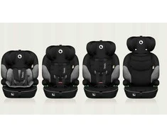 Lionelo LEVI i-Size kėdutė 76-150 cm 9-36 kg juoda