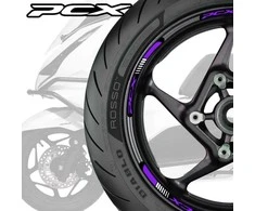 Lipdukų rinkinys HONDA PCX ratlankių juostelėms – ryškus dizainas