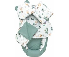 MEDVILNINIS KŪDIKIO RINKINYS 5in1 YUCKA COCOON
