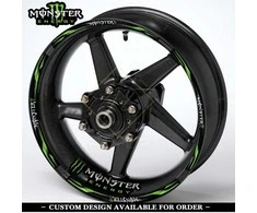 Monster Energy motociklo ratlankių lipdukai