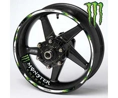 Monster Energy motociklo ratlankių lipdukai – universalūs