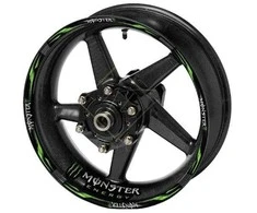 Monster Energy motociklo ratų lipdukų rinkinys
