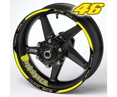 Monster VR46 motociklo ratlankių lipdukai