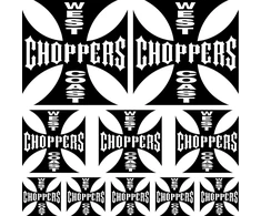Motociklu Lipdukai „West Coast Choppers“ lipdukų rinkinys