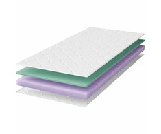 Putų čiužinys 80x200 ADDISON hipoalerginis H2/H3 15 cm su užvalkalu