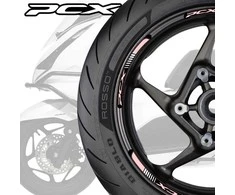 Ratlankiams skirti HONDA PCX juostelių lipdukai – pilnas dekoravimo rinkinys
