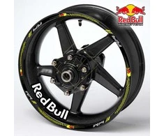 RedBull motociklo ratlankių lipdukai – universalūs