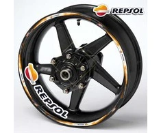 Repsol motociklo ratlankių lipdukai – geltoni