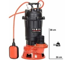Siurblys su turbininiu smulkintuvu nuotekoms 750W
