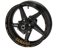 Sportinių YAMAHA motociklų ratlankių lipdukai – kokybiškas rinkinys