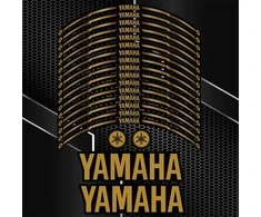 Sportinių YAMAHA motociklų ratlankių lipdukai – kokybiškas rinkinys