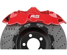Audi RS stabdžių suportų lipdukai – suderinami su TT/A3/A4/S3/Q5 S-line, 6 vnt.
