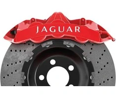Jaguar stabdžių suportų lipdukai – suderinami, tuning, 6 vnt.