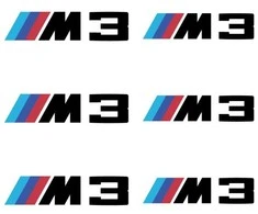 BMW M3 stabdžių suportų lipdukai – sport performance tuning, 6 vnt.
