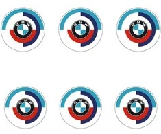 BMW Mod2 stabdžių suportų lipdukai – tuning, karščiui atsparūs, 6 vnt.