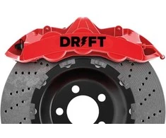 Drift stabdžių suportų lipdukai – sport tuning dekoras, 6 vnt.