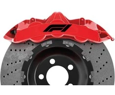 F1 stabdžių suportų lipdukai – sportiniai tuning lipdukai, 6 vnt.