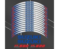SUZUKI GSX-R600 motociklo ratlankių lipdukų rinkinys