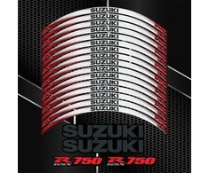 SUZUKI GSX-R750 motociklo ratlankių lipdukų rinkinys