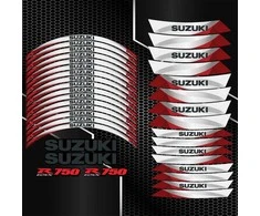 SUZUKI GSX-R750 motociklo ratlankių lipdukų rinkinys