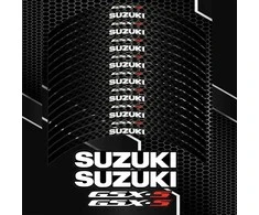 SUZUKI GSX-S motociklo ratlankių lipdukų rinkinys