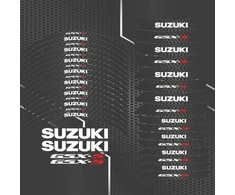 SUZUKI GSX-S motociklo ratlankių lipdukų rinkinys