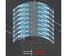 SUZUKI GSX-S1000 motociklo ratlankių lipdukų rinkinys
