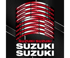 Suzuki motociklų ratlankių lipdukai