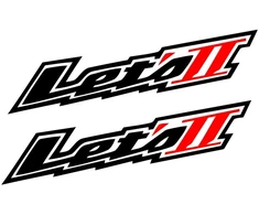 Suzuki Motorcycle Stickers Motorolerio lipdukai Suzuki Lets II, kėbulo apdailai, 2 vnt.