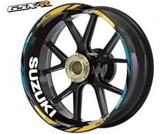 Suzuki ratlankių lipdukai sportiniams motociklams ratų lipdukų rinkinys