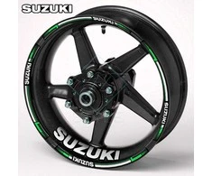 Suzuki ratų lipdukai motociklams – ryškus sportinis ratlankių komplektas