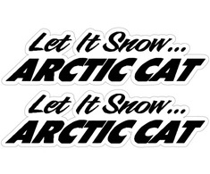 Technikos lipdukai Arctic Cat, 2 vnt.