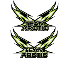 Technikos lipdukai Arctic Cat, dizainas Nr. 2, žaibo motyvo, 2 vnt.
