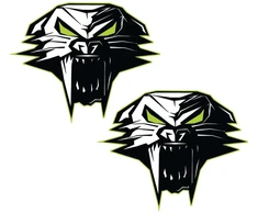 Technikos lipdukai Arctic Cat, dizainas Nr. 3, su laukinės katės motyvu, 2 vnt.