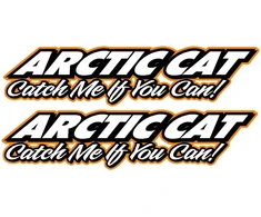 Technikos lipdukai Arctic Cat, oranžinės spalvos, 2 vnt.