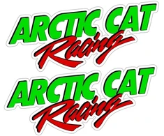Technikos lipdukai Arctic Cat, žalios ir raudonos spalvos, 2 vnt.