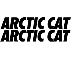 Technikos užrašo lipdukai Arctic Cat, ryškaus šrifto, 2 vnt.