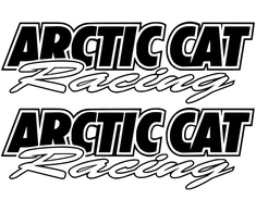 Technikos užrašo lipdukai Arctic Cat, sportinio stiliaus, 2 vnt.