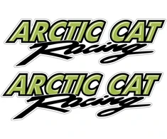 Technikos užrašo lipdukai Arctic Cat, žalios spalvos, 2 vnt.