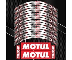 Universalus motociklo ratlankių lipdukų rinkinys MOTUL Superbike pasaulio čempionatui