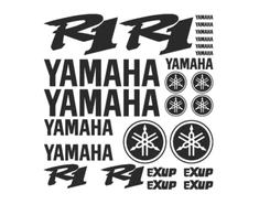 Yamaha R1 Exup motociklo logo lipdukų rinkinys, vinilo lipdukai