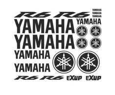 Yamaha R6 Exup motociklo logotipo lipdukų rinkinys, vinilo lipdukai