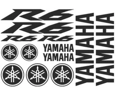 Yamaha R6 lipdukų rinkinys – lenktynių versija