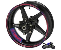 YAMAHA ratlankių lipdukai sportiniams motociklams – ryškus dizainas