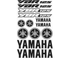 Yamaha YBR 125 motociklo lipdukų rinkinys