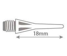 Softips Harrows Spare Micro Tip juoda/balta 30 vnt.