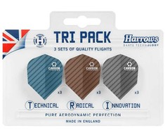 Harrows Tri Pack Carbon 3x3 plunksnos HS-TNK-000013292