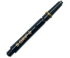 Koteliai Harrows Supergrip Spin, juodi, trumpi, 35 mm