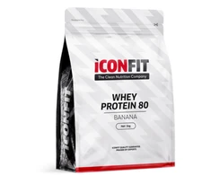 Bananų skonio išrūgų baltymai ICONFIT 80, 1kg